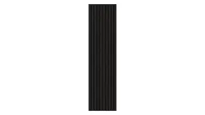 Black wide slat Luxe Grand Acoustic wood wall panel