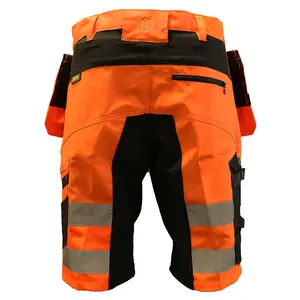 Slim Fit Stretch Hi-Vis Shorts With Removable Holster Pockets