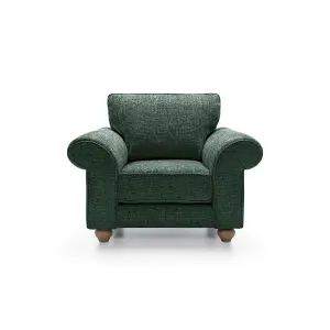 Ingrid Collection Armchair in Jungle Green