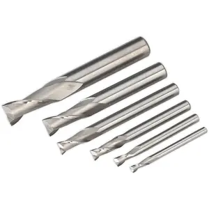 High-Speed Steel End Mill Set 3mm to 10mm for Lathe and Drilling Machines