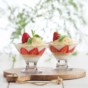 LAV - Crema Glass Ice Cream Bowls - 11cm - Pack of 6