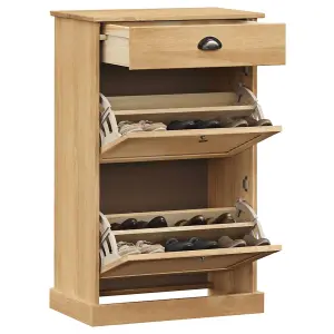 Shoe Cabinet VIGO 60x35x96 cm Solid Wood Pine