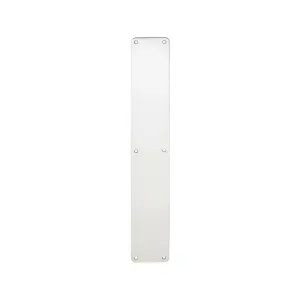 Plain Door Finger Plate 500 x 75mm Bright Stainless Steel Push Plate