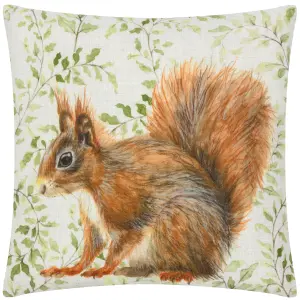 Evans Lichfield Shugborough Squirrel Traditional Feather Rich Cushion