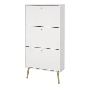 Cumbria Shoe Cabinet 3 Flip Down Doors