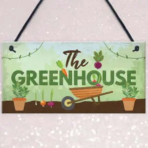 Red Ocean The Greenhouse Plaque Garden Shed SummerHouse Sign Dad Grandad Mum Nan Birthday Gift