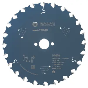 Bosch Professional Circular Saw Blade Expert for Wood - 165 x 20 x 2.6 mm, 24 Teeth