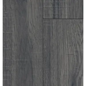 GoodHome Shildon Dark grey Dark wood effect Laminate Flooring, 1.76m²