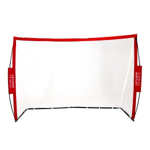 7x5ft Portable Foldable Red Football Kick Goal With Carry Bag