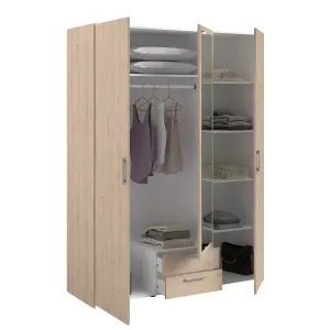 PARISOT DAILY 3 DOOR ROBE WITH MIRROR OAK