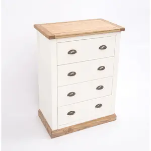 Tropea 4 Drawer Chest of Drawers Brass Cup Handle