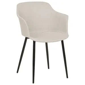 Set of 2 Dining Chairs ELIM Light Beige