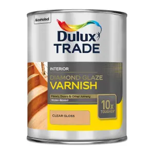 Dulux Trade Diamond Clear Gloss Floor Wood varnish, 1L