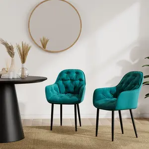 Yazmin Upholstered Dining Chair (Set of 2) Green