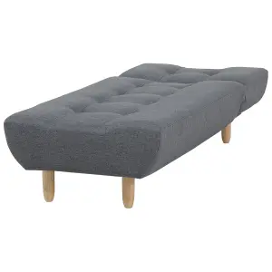 Fabric Chaise Lounge Grey ALSTEN