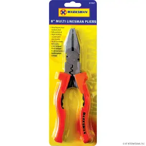 Multi Purpose Electrician Linesman Pliers 8 Inch Tool Cutter Wiring Crimper Stripper