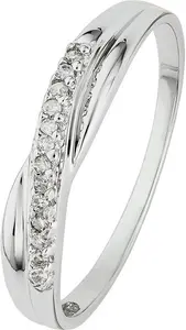 Revere 9Ct White Gold 0.05Ct Diamond Accent Eternity Ring K