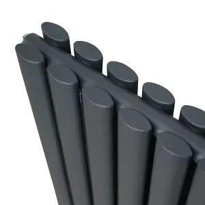 Oval Radiator - 600 x 780mm - Anthracite