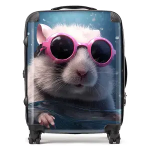 Splashart DoorMouse with Pink Glasses Suitcase - Large