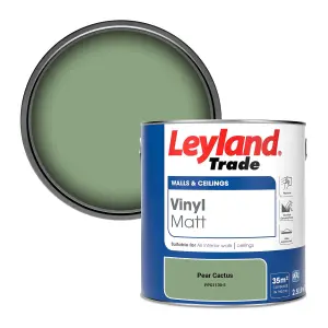 Leyland Trade Vinyl Matt Walls & Ceilings Emulsion Paint Pear Cactus (PPG1130-5) 2.5L