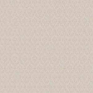 Galerie Simply Silks 4 Taupe Small Damask Embossed Wallpaper