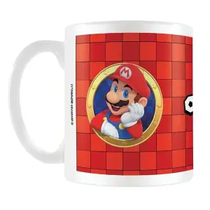 Super Mario Portrait Mario Mug Red/White (One Size)