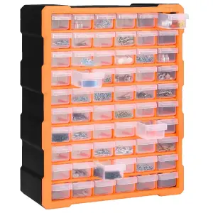 Berkfield Multi-drawer Organiser with 60 Drawers 38x16x47.5 cm