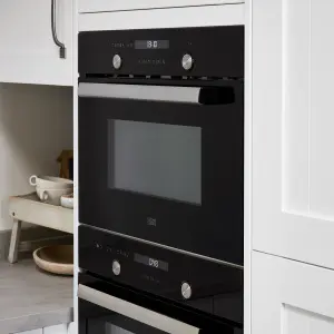 Cooke & Lewis CLCPBL Built-in Compact Oven - Brushed black