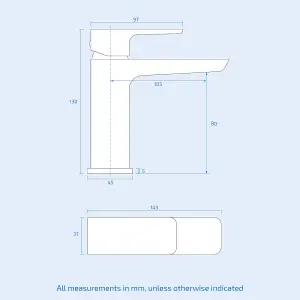 Nes Home Finn Basin Mono Mixer Tap & Waste Chrome