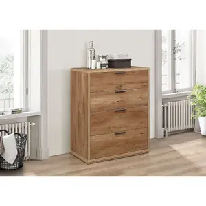 Birlea Stockwell 4 Drawer Chest Rustic Oak