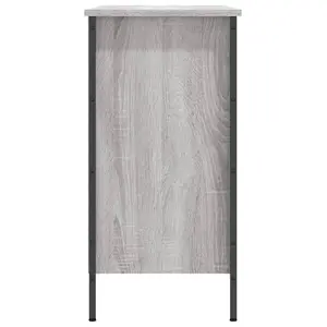 Berkfield Shoe Cabinet Grey Sonoma 100x35x70 cm Engineered Wood