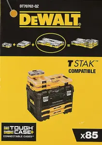 Dewalt 110 PC Extreme Torsion Screwdriver Drill Bit Set Large Tough Case Tstak