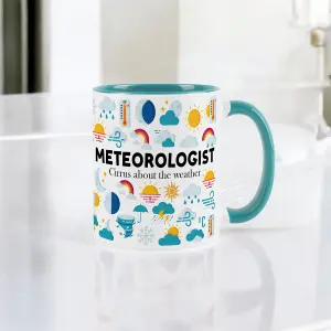 Meteorologist Mug - Weather Sunshine Humourous Trades Funny Novelty Gift - Tea/Coffee Hot Drinks Ceramic Blue Cup Present