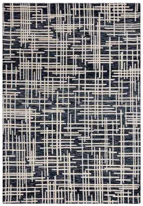 Blue Modern Abstract Easy to Clean Rug for Living Room Dining Room & Bedroom-160cm X 230cm