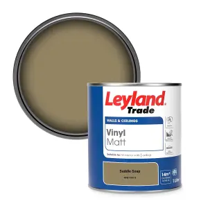 Leyland Trade Vinyl Matt Walls & Ceilings Emulsion Paint Saddle Soap (PPG1102-5) 1L