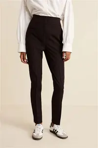 Womens Next Black Skinny Tailored Trousers - Black