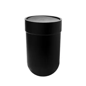 TOUCH Umbra Touch Trash Can with Lid, 1.6 Gallon (6L) Black