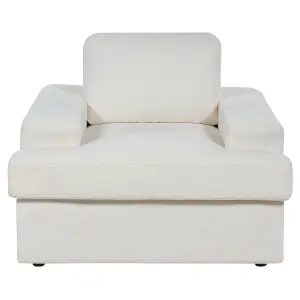 4 Seater Boucle Living Room Set White ALLA