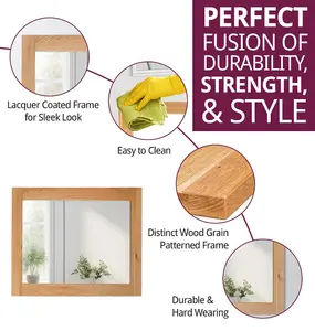 Hallowood Furniture Waverly Oak - Oak Framed Mirror (MIR930)