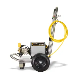 V-TUF 240T - 240v Compact, Industrial, Mobile Electric Pressure Washer - 1450psi, 100Bar, 12L/min (TOTAL STOP)