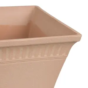 Set of 2 Plant Pots 41 x 41 x 36 cm Pink PSATHA