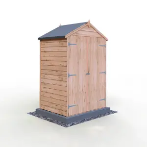 Shire 4x3 Overlap Double Door Windowless Apex Shed