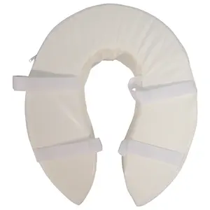 Foam Padded Raised Toilet Seat - Raised 4 Inches - Easy Install Removable Cover