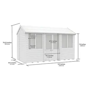 DIY Sheds 7x12 Apex Summer Shed