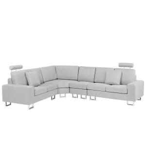 Corner Sofa STOCKHOLM Light Grey Fabric Right Hand