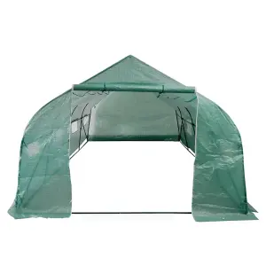 Berkfield Portable Polytunnel Greenhouse Steel Frame Walk-in 18 m2