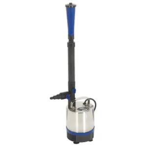 Sealey Submersible Pond Pump Stainless Steel 3000ltr/hr 230V 10m Cable WPP3000S