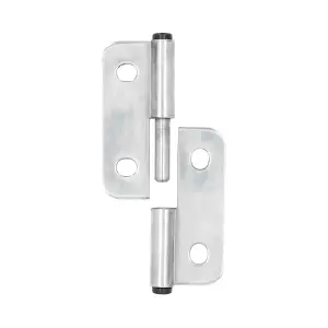 Stainless Steel Lift Off Leaf Hinge Right 76x100mm Heavy Duty Door Hatch 2PK