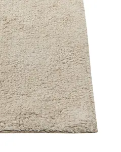 Cotton Area Rug 160 x 230 cm Beige BAYIR