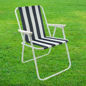 Milestone Camping Classic Striped Beach Chair